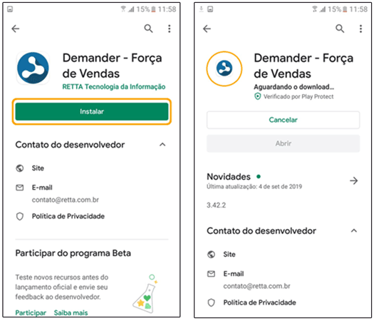 Instalando o Demander