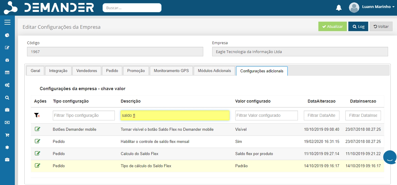 Habilitando e Utilizando o Saldo Flex