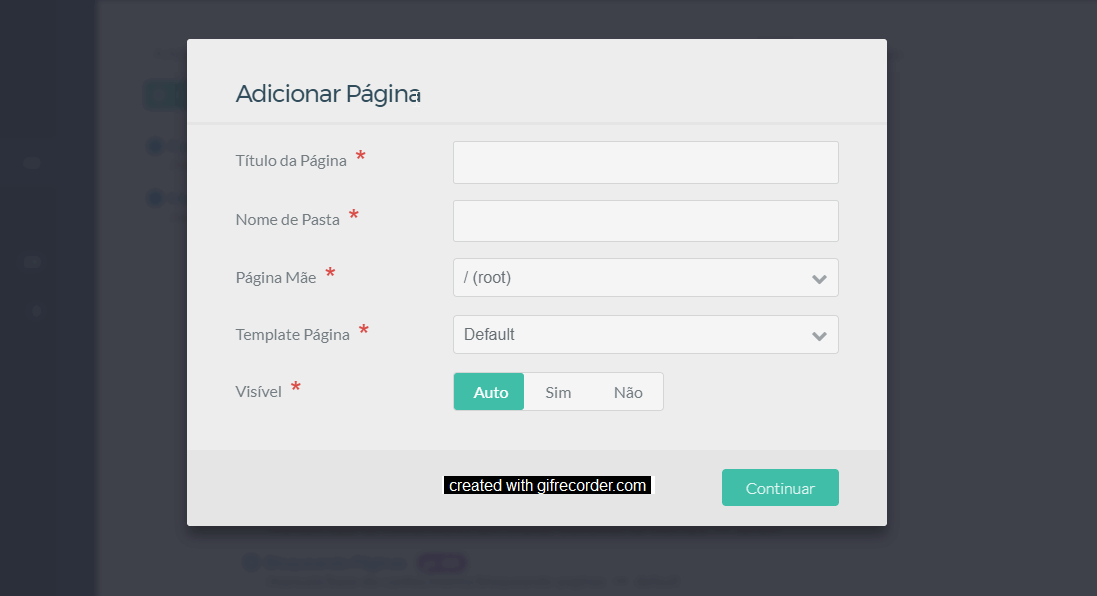 Criando uma página de Changelog