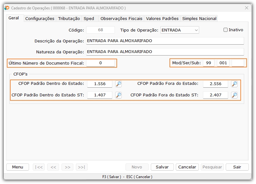 Entrada - Geral
