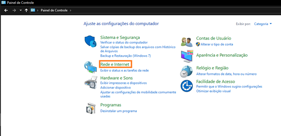 Painel de Controle